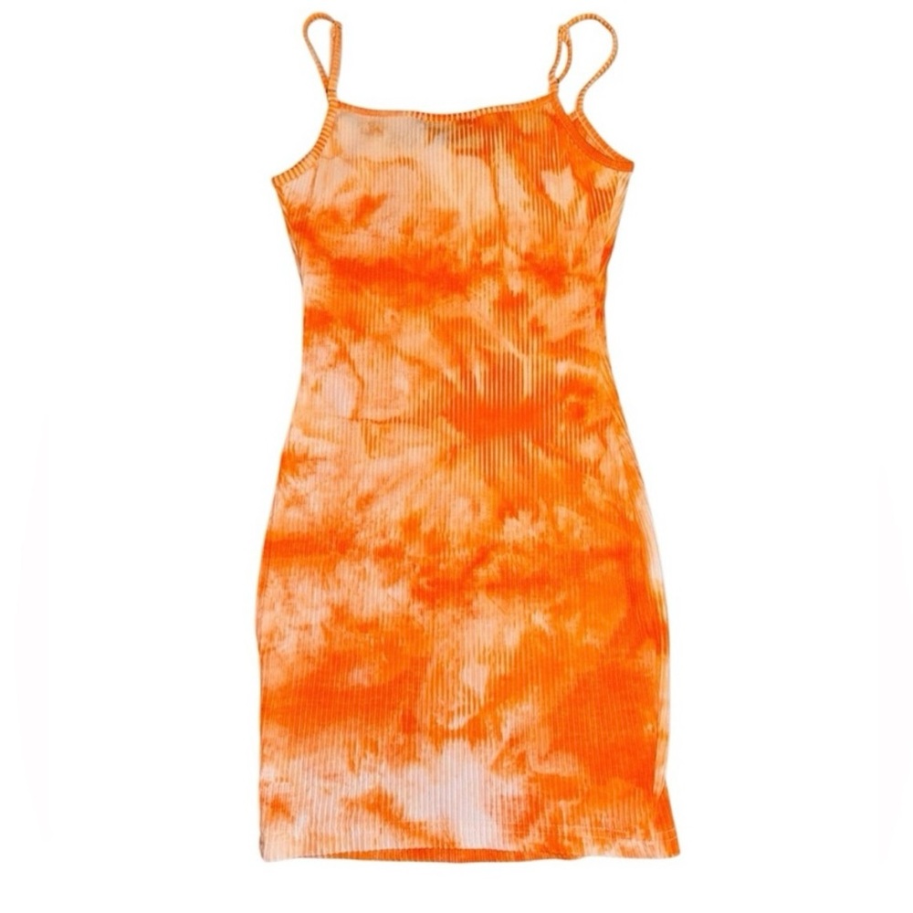 SHEIN Vibrant Orange Mini Dress